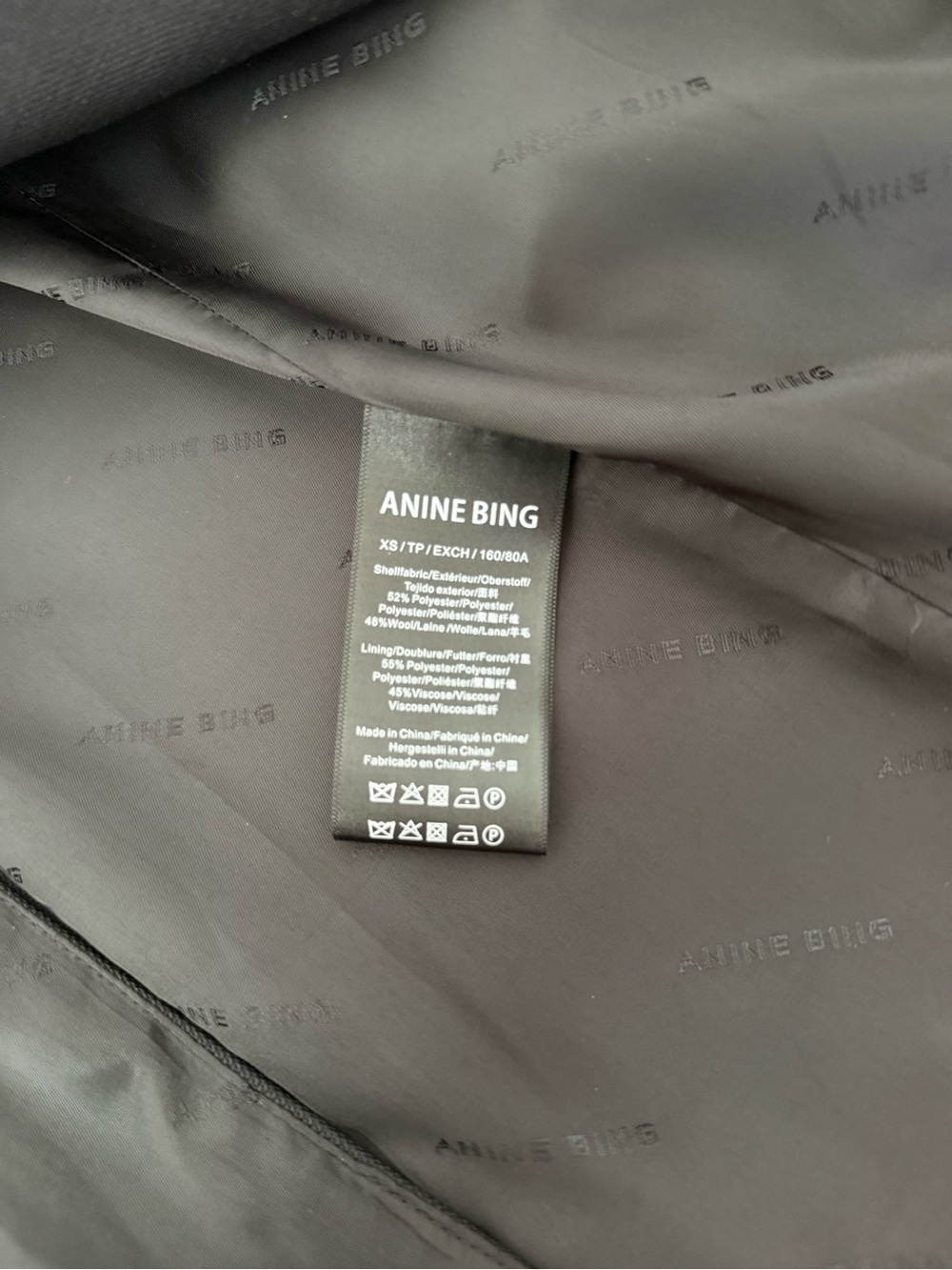 NWT Anine Bing Declan Oversized Blazer Black Size XS - Picture 5 of 5